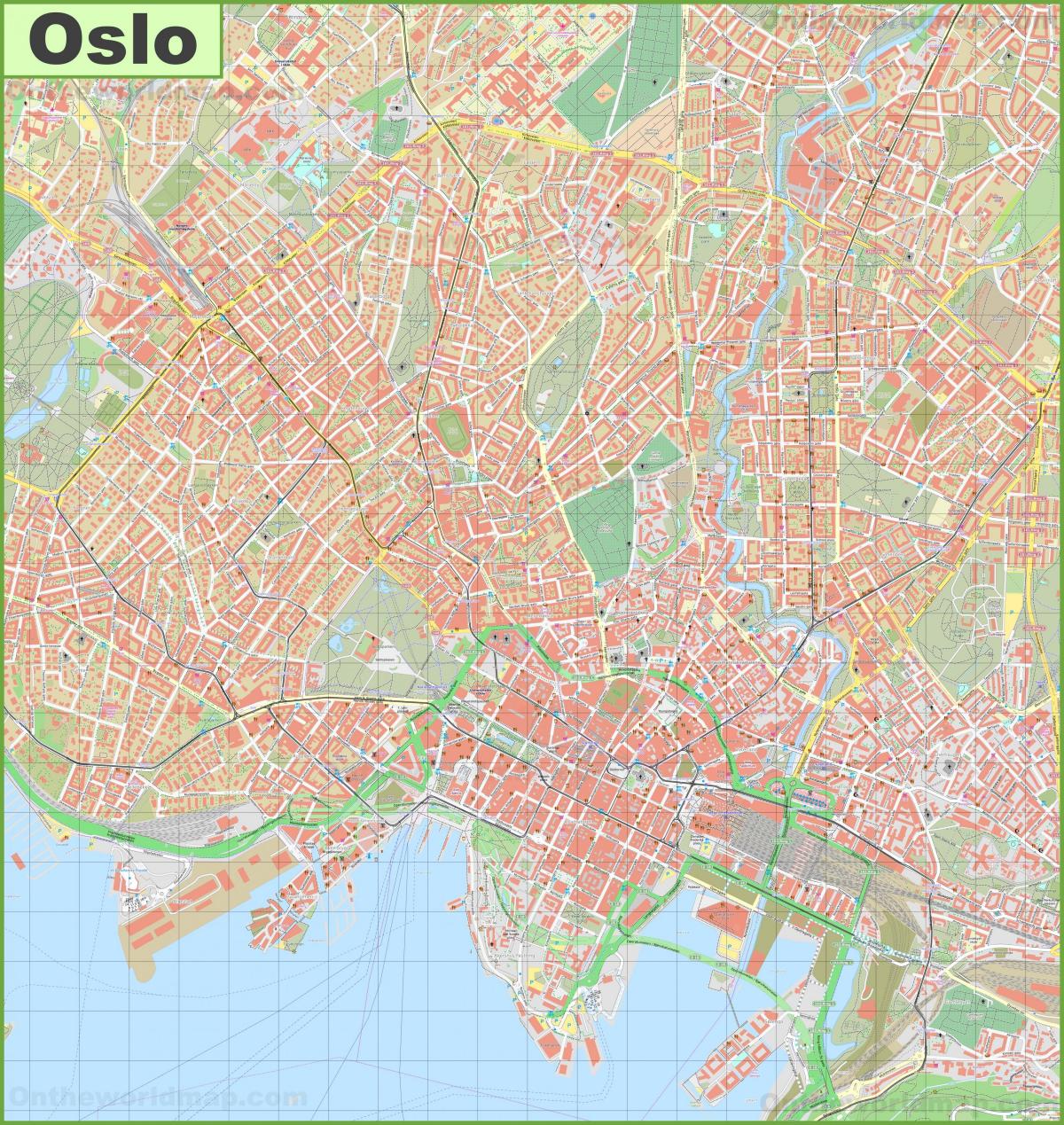 Mappa stradale di Oslo